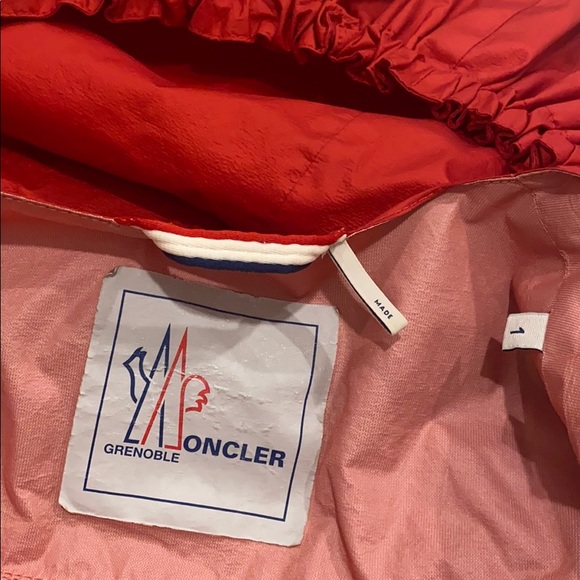 Moncler Red Grenoble windbreaker size 1/S - Picture 6 of 7